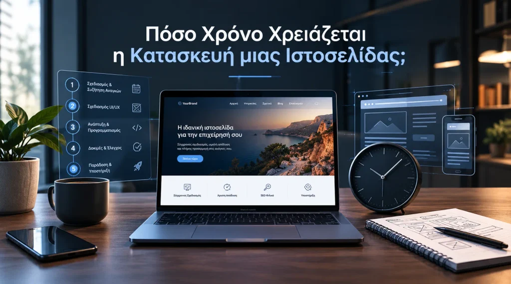 Πόσο Χρόνο Χρειάζεται η Κατασκευή μιας Ιστοσελίδας;